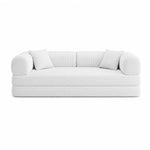 Canapé Joséphine Velours Côtelé Ivoire | Canapé-Lit Modulaire XXL 200 cm