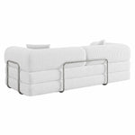 Canapé Joséphine Velours Côtelé Ivoire | Canapé-Lit Modulaire XXL 200 cm